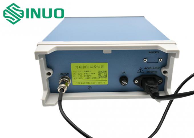 IEC 60598-1 लैंप होल्डर रोटेशनल डिजिटल टॉर्क टेस्ट मशीन बल्ब एलसीडी डिस्पले के लिए 1