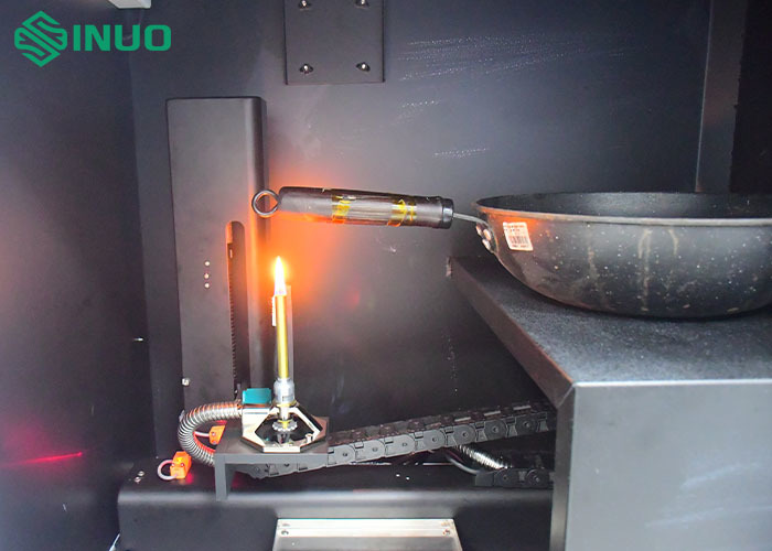 के बारे में नवीनतम कंपनी समाचार Introducing Our New Cookware Handle Burning Resistance Test Apparatus for EN 12983-1 and TZS 683 Compliance