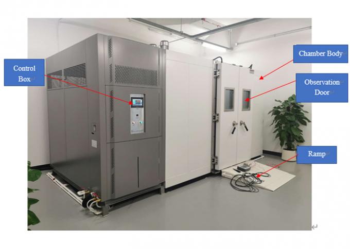 सौर पैनल IEC60068-2 परीक्षण के लिए निरंतर आर्द्रता गर्मी परीक्षण कक्ष में चलना 2