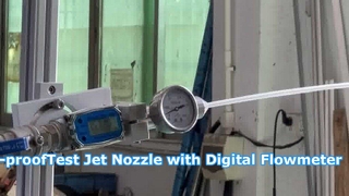 डिजिटल फ्लोमीटर SN447B के साथ IPX5 जेट नोजल सेट