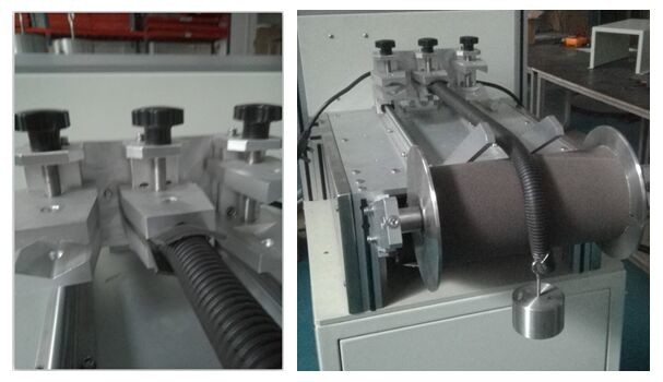 आईईसी 60335-2 वॉशिंग मशीन की करंट ले जाने वाली नली के लिए घर्षण परीक्षण उपकरण 1